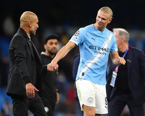 Haaland Enters Elite Champions League Half-Century Group, Hailed by Pep as CR7 and Lionel Messi's Peer