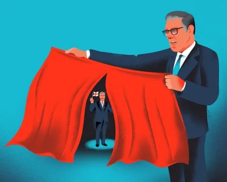 It's Come to This: Keir Starmer Now Acts as Just the Opening Act for Reform UK's Leader