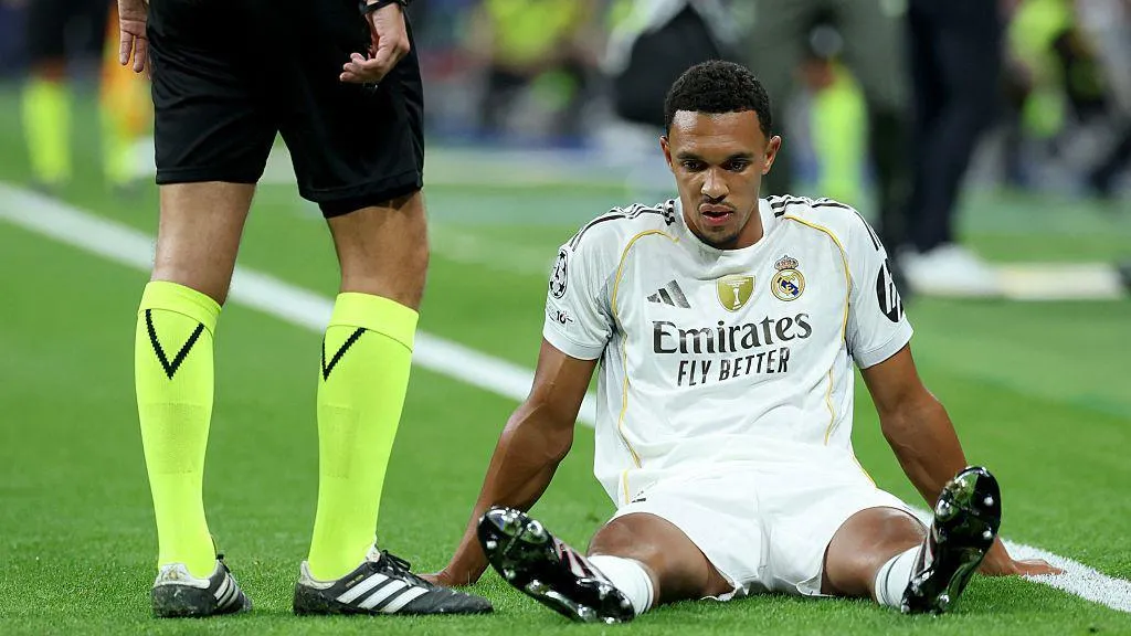 The English defender suffers early blow in the Spanish giants UCL fixture