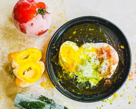 Methods for Transform Spare Vegetables and Fruits into a Frozen Garnish – Recipe